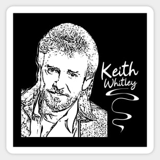 Keith Whitley // Country music // Retro white Sticker